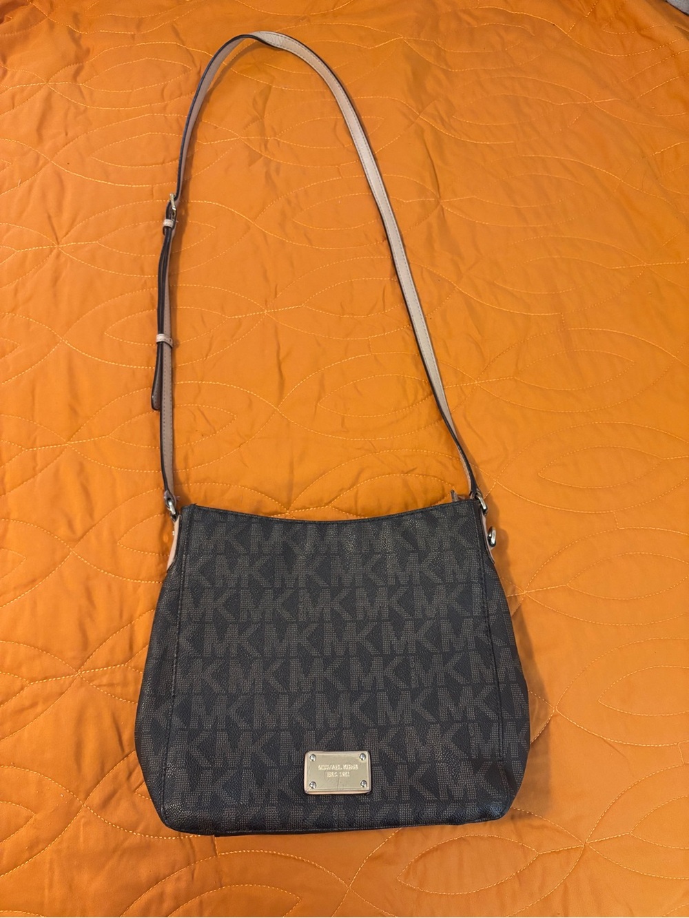 Michael Kors Dark Brown Signature Crossbody Bag